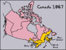 1867 Map of Canada