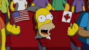 Homer at MMA fight