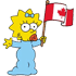 Maggie with Canadian flag